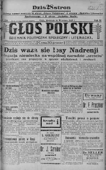 Głos Polski : dziennik polityczny, społeczny i literacki 16 wrzesień 1928 nr 258