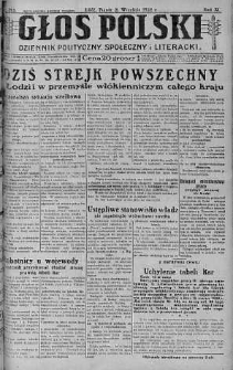 Głos Polski : dziennik polityczny, społeczny i literacki 21 wrzesień 1928 nr 263