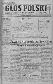 Głos Polski : dziennik polityczny, społeczny i literacki 24 wrzesień 1928 nr 266