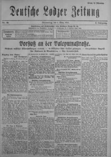 Deutsche Lodzer Zeitung 1 marzec 1917 nr 58