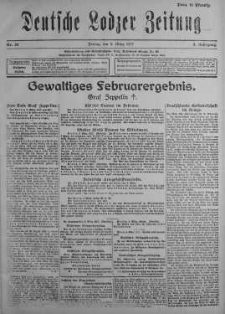 Deutsche Lodzer Zeitung 9 marzec 1917 nr 66