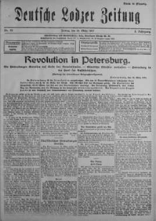 Deutsche Lodzer Zeitung 16 marzec 1917 nr 73