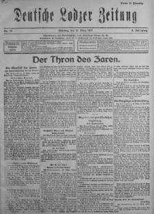 Deutsche Lodzer Zeitung 18 marzec 1917 nr 75