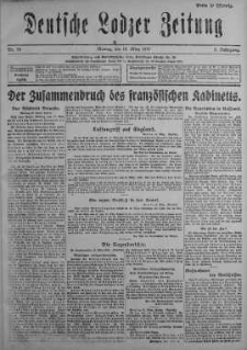 Deutsche Lodzer Zeitung 19 marzec 1917 nr 76
