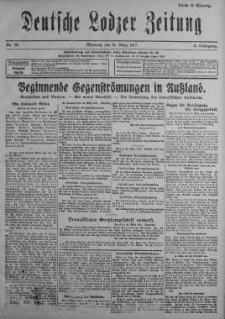 Deutsche Lodzer Zeitung 21 marzec 1917 nr 78