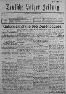 Deutsche Lodzer Zeitung 22 marzec 1917 nr 79