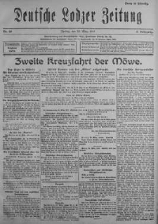 Deutsche Lodzer Zeitung 23 marzec 1917 nr 80