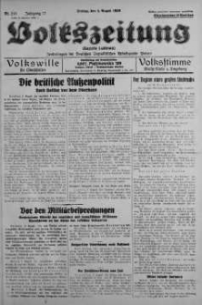 Volkszeitung 4 sierpień 1939 nr 213