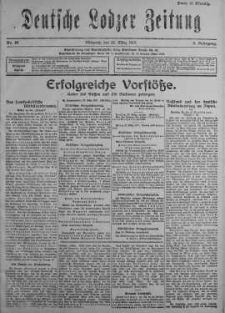 Deutsche Lodzer Zeitung 28 marzec 1917 nr 85