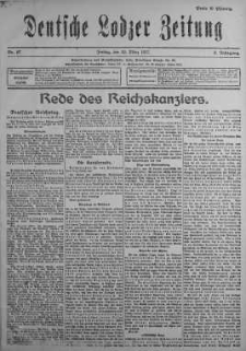 Deutsche Lodzer Zeitung 30 marzec 1917 nr 87