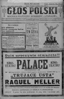 Głos Polski : dziennik polityczny, społeczny i literacki 5 październik 1928 nr 277