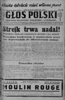 Głos Polski : dziennik polityczny, społeczny i literacki 19 październik 1928 nr 290