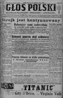 Głos Polski : dziennik polityczny, społeczny i literacki 20 październik 1928 nr 291