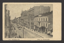 Lodz, Petrikauer-Str. [Dokument ikonograficzny] = Łódź, ul. Piotrkowska