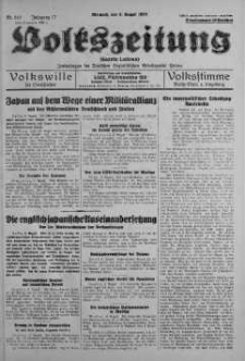 Volkszeitung 9 sierpień 1939 nr 218