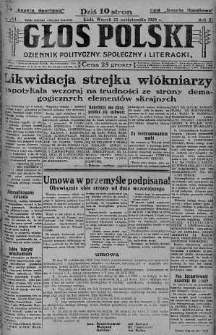 Głos Polski : dziennik polityczny, społeczny i literacki 23 październik 1928 nr 294