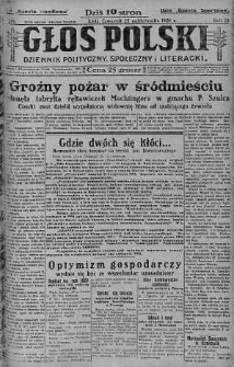 Głos Polski : dziennik polityczny, społeczny i literacki 25 październik 1928 nr 296