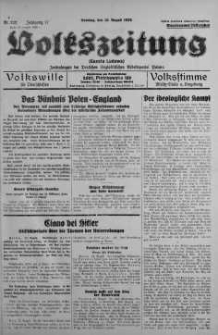 Volkszeitung 13 sierpień 1939 nr 222