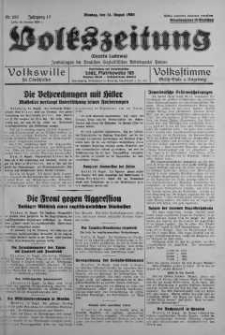 Volkszeitung 14 sierpień 1939 nr 223