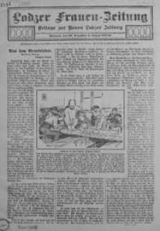 Lodzer Frauen-Zeitung: Beilage zur Neuen Lodzer Zeitung 8 styczeń 1912/1913