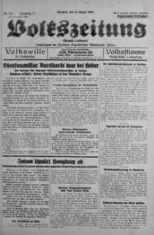 Volkszeitung 16 sierpień 1939 nr 225