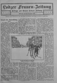 Lodzer Frauen-Zeitung: Beilage zur Neuen Lodzer Zeitung 22 styczeń 1913