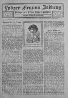 Lodzer Frauen-Zeitung: Beilage zur Neuen Lodzer Zeitung 29 styczeń 1913