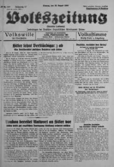 Volkszeitung 28 sierpień 1939 nr 237