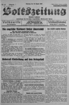 Volkszeitung 29 sierpień 1939 nr 238