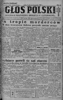 Głos Polski : dziennik polityczny, społeczny i literacki 14 listopad 1928 nr 316