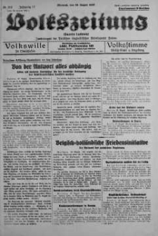 Volkszeitung 30 sierpień 1939 nr 239